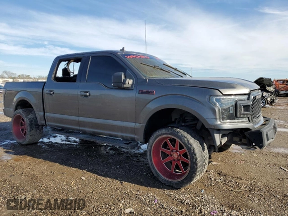 2018 Ford F-150 XL with VIN 1FTEW1EG4JKC18755, listed as a Copart auction lot 88741905 with 0 mi miles and Salvage Title. Bid and sale history available at carsss.com. Image 4.
