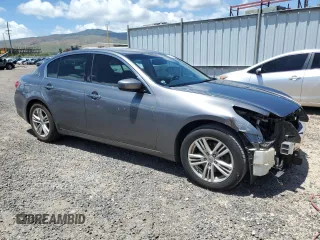 2012 Infiniti G25 Journey with VIN JN1DV6AP3CM812636, listed as a Copart auction lot 58236105 with 86,521 mi miles and Salvage title. Bid and sale history available at DreamBid. Image 4.