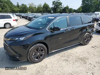 2024 Toyota Sienna LE with VIN 5TDCSKFC6RS111621, listed as a Copart auction lot 74657494 with 19,733 mi miles and Salvage Title. Bid and sale history available at carsss.com. Image 1.