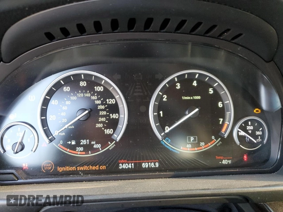 2016 BMW 5 Series 535i with VIN WBA5B1C52GG133919, listed as a Copart auction lot 82861244 with 34,041 mi miles and Salvage Title. Bid and sale history available at DreamBid. Image 9.