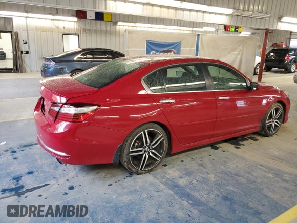 2016 Honda Accord Sport with VIN 1HGCR2F56GA137046, listed as a Copart auction lot 57319325 with 140,401 mi miles and Salvage title. Bid and sale history available at DreamBid. Image 3.