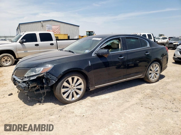 2013 Lincoln MKS EcoBoost with VIN 1LNHL9FT5DG606208, listed as a Copart auction lot 59224735 with 156,202 mi miles and Salvage title. Bid and sale history available at DreamBid. Image 1.