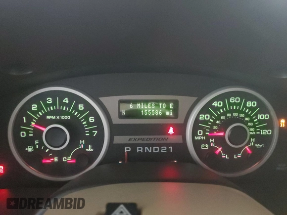 2005 Ford Expedition Eddie Bauer with VIN 1FMFU18515LA36303, listed as a Copart auction lot 58073205 with 155,586 mi miles and Clean title. Bid and sale history available at DreamBid. Image 9.