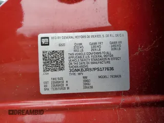 2023 Chevrolet Blazer LT с VIN 3GNKBJRS7PS177636, выставлен на аукционе Copart как лот 45040595 с пробегом 89 226 миль миль и Списание • Salvage title. История ставок и продаж доступна на DreamBid. Изображение 13.