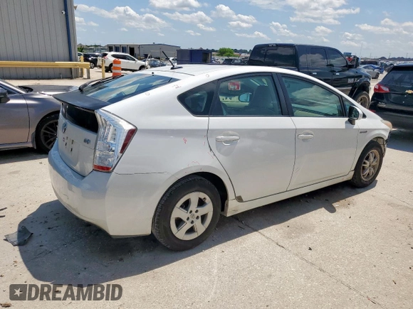 2010 Toyota Prius II with VIN JTDKN3DU3A0198583, listed as a Copart auction lot 53904705 with 136,126 mi miles and Salvage Title. Bid and sale history available at DreamBid. Image 3.