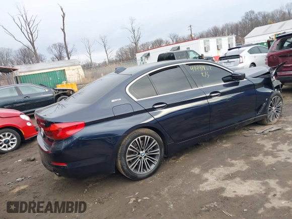 2018 BMW 5 Series 530e with VIN WBAJA9C51JB252601, listed as a IAAI auction lot 41491422 with 35,148 mi miles and . Bid and sale history available at DreamBid. Image 4.