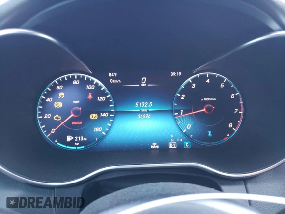 2020 Mercedes-Benz C 300 с VIN WDDWJ8DB9LF956618, выставлен на аукционе Copart как лот 57885124 с пробегом 36 696 миль миль и Списание • Salvage title. История ставок и продаж доступна на DreamBid. Изображение 9.