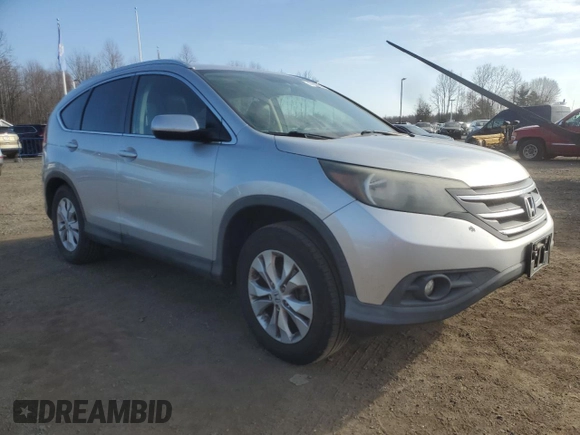 2012 Honda CR-V EX-L with VIN JHLRM4H7XCC003997, listed as a Copart auction lot 47689255 with 165,966 mi miles and Salvage Title. Bid and sale history available at carsss.com. Image 4.