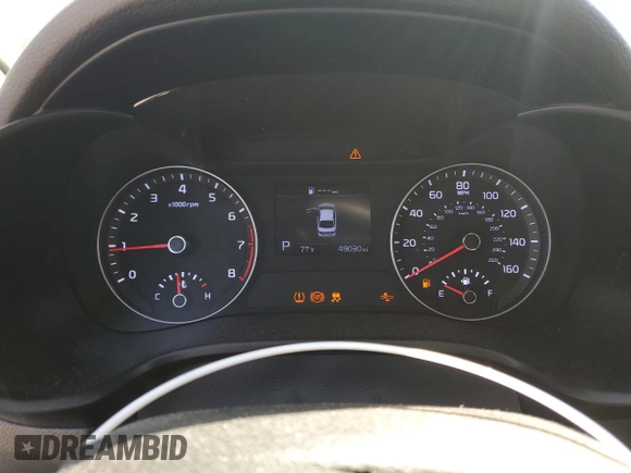 2019 Kia Forte LXS with VIN 3KPF24AD7KE115086, listed as a Copart auction lot 52215415 with 49,030 mi miles and Salvage title. Bid and sale history available at DreamBid. Image 9.