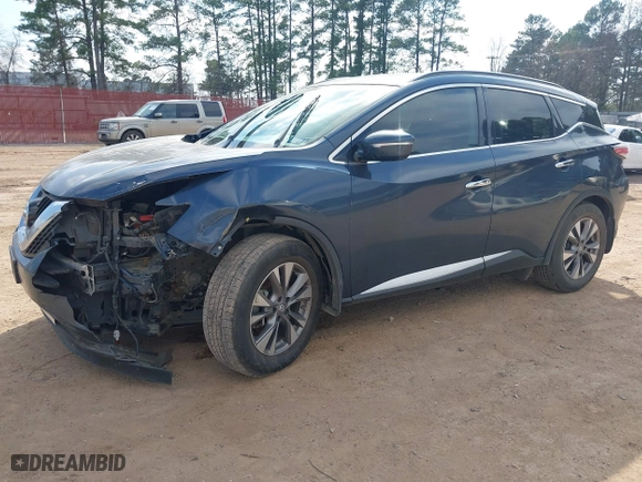 2015 Nissan Murano SL with VIN 5N1AZ2MH6FN221180, listed as a IAAI auction lot 41505930 with 125,896 mi miles. Bid and sale history available at carsss.com. Image 18.