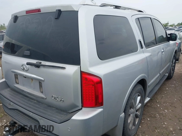 2008 Infiniti QX56 with VIN 5N3AA08D88N908495, listed as a IAAI auction lot 41832061 with Not Provided miles and . Bid and sale history available at carsss.com. Image 4.