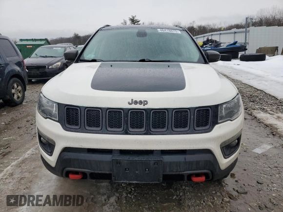 2019 Jeep Compass Trailhawk with VIN 3C4NJDDB0KT671292, listed as a Copart auction lot 46418675 with 175,494 mi miles and Salvage Title. Bid and sale history available at DreamBid. Image 5.