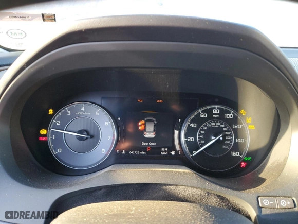 2020 Acura RDX w/Advance Pkg with VIN 5J8TC2H71LL019095, listed as a Copart auction lot 77492234 with 41,725 mi miles and Salvage Title. Bid and sale history available at carsss.com. Image 9.