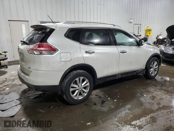 2016 Nissan Rogue SV with VIN KNMAT2MT7GP600639, listed as a Copart auction lot 41833705 with 63,773 mi miles and Salvage Title. Bid and sale history available at carsss.com. Image 3.