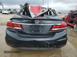 2013 Honda Civic LX z VIN 19XFB2F54DE279078, wystawiony jako Copart lot #56290345 z przebiegiem Nie podano mil oraz Szkoda całkowita • Salvage title. Historia ofert i sprzedaży dostępna na DreamBid. Obrazek 6.