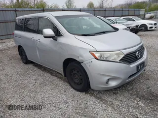 2015 Nissan Quest SV with VIN JN8AE2KP1F9129434, listed as a IAAI auction lot 42023068 with 144,318 mi miles. Bid and sale history available at carsss.com. Image 1.
