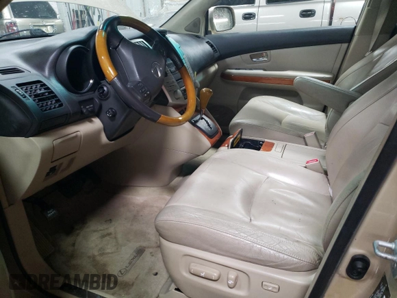 2008 Lexus RX 400h with VIN JTJHW31U582046795, listed as a Copart auction lot 51771335 with Not Provided miles and Salvage Title. Bid and sale history available at DreamBid. Image 7.