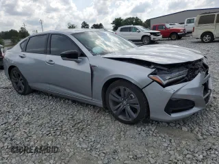 2022 Acura TLX w/A-Spec Package with VIN 19UUB5F55NA000851, listed as a Copart auction lot 54745015 with 44,219 mi miles and Salvage title. Bid and sale history available at DreamBid. Image 4.