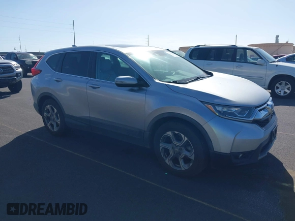 2017 Honda CR-V EX-L with VIN 7FARW1H80HE035936, listed as a IAAI auction lot 41068895 with 61,718 mi miles. Bid and sale history available at carsss.com. Image 1.