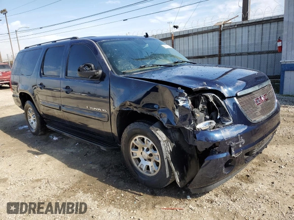 2007 GMC Yukon XL SLT with VIN 1GKFC16027J189256, listed as a Copart auction lot 45907015 with 0 mi miles and Salvage Title. Bid and sale history available at carsss.com. Image 4.