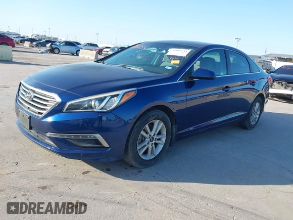 2015 Hyundai Sonata 2.4L SE with VIN 5NPE24AFXFH237794, listed as a IAAI auction lot 41997254 with 89,547 mi miles. Bid and sale history available at carsss.com. Image 2.
