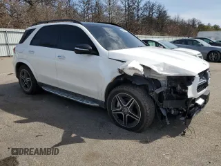 2021 Mercedes-Benz GLE 350 with VIN 4JGFB4KB7MA470273, listed as a Copart auction lot 50621625 with 58,590 mi miles and Salvage title. Bid and sale history available at DreamBid. Image 4.