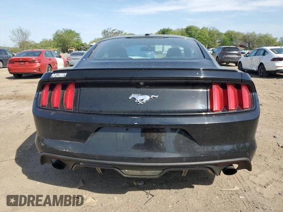 2017 Ford Mustang EcoBoost with VIN 1FA6P8TH0H5262661, listed as a Copart auction lot 54662665 with 107,258 mi miles and Salvage Title. Bid and sale history available at DreamBid. Image 6.