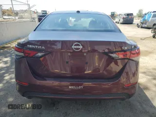 2024 Nissan Sentra SV with VIN 3N1AB8CV5RY332624, listed as a Copart auction lot 58671425 with 11,924 mi miles and Salvage title. Bid and sale history available at DreamBid. Image 6.