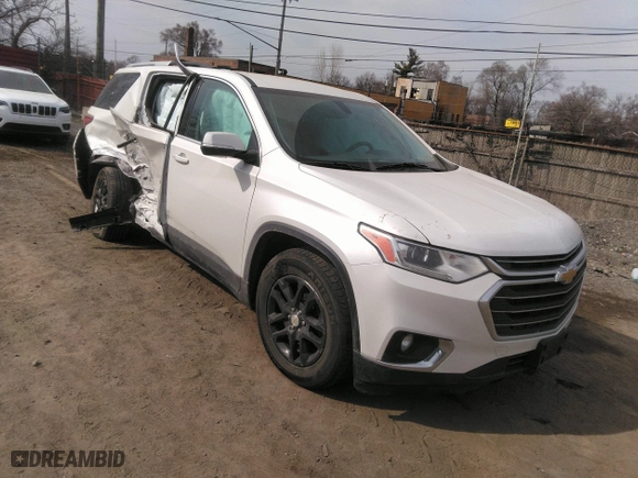 2018 Chevrolet Traverse LT Cloth with VIN 1GNEVGKW3JJ226764, listed as a IAAI auction lot 41784966 with 112,626 mi miles. Bid and sale history available at carsss.com. Image 1.