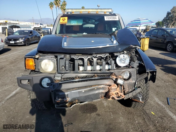 2010 Hummer H3 SUV with VIN 5GTMNGEE9A8117944, listed as a Copart auction lot 73245984 with NaN miles and Salvage Title. Bid and sale history available at carsss.com. Image 5.