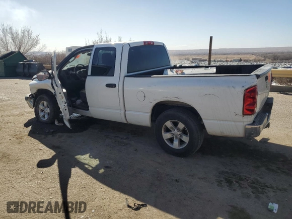 2007 Dodge 1500 ST with VIN 1D7HA18K07J504795, listed as a Copart auction lot 47355155 with 228,868 mi miles and Salvage Title. Bid and sale history available at DreamBid. Image 2.