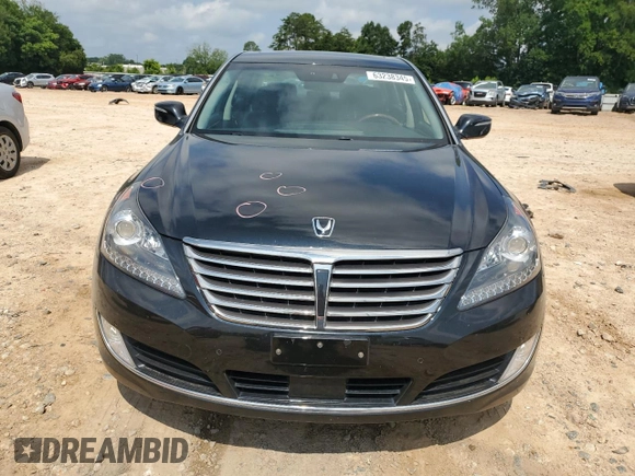 2015 Hyundai Equus Signature with VIN KMHGH4JH5FU094120, listed as a Copart auction lot 63238345 with 103,658 mi miles and Salvage title. Bid and sale history available at DreamBid. Image 5.