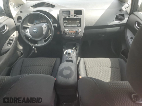 2015 Nissan LEAF SV with VIN 1N4AZ0CPXFC315808, listed as a Copart auction lot 47897795 with 56,918 mi miles and Clean title. Bid and sale history available at DreamBid. Image 8.