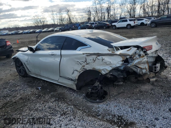 2017 Infiniti Q60 Premium with VIN JN1CV7EL4HM320732, listed as a Copart auction lot 85926524 with 83,261 mi miles and Salvage title. Bid and sale history available at DreamBid. Image 2.