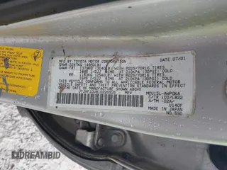2001 Lexus RX 300 with VIN JTJHF10U810226926, listed as a IAAI auction lot 42098229 with 291,681 mi miles. Bid and sale history available at carsss.com. Image 9.