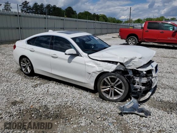 2021 BMW 4 Series 430i with VIN WBA4J1C57KBM15722, listed as a Copart auction lot 52690175 with 55,704 mi miles and Salvage Title. Bid and sale history available at DreamBid. Image 4.