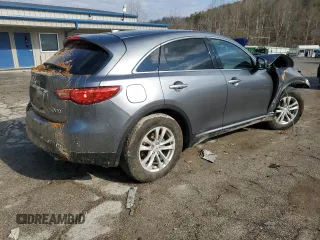 2017 Infiniti QX70 z VIN JN8CS1MW5HM414377, wystawiony jako Copart lot #46922715 z przebiegiem 156 915 mil mil oraz Szkoda całkowita • Salvage title. Historia ofert i sprzedaży dostępna na DreamBid. Obrazek 3.