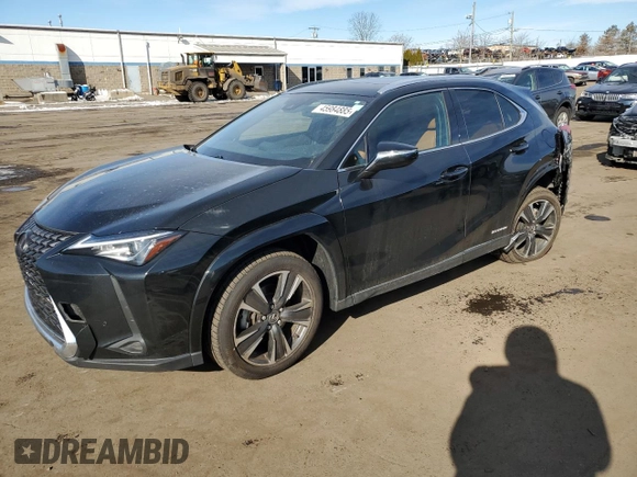 2022 Lexus UX 250h with VIN JTHP9JBH8N2057425, listed as a Copart auction lot 45984885 with 44,924 mi miles and Salvage title. Bid and sale history available at DreamBid. Image 1.
