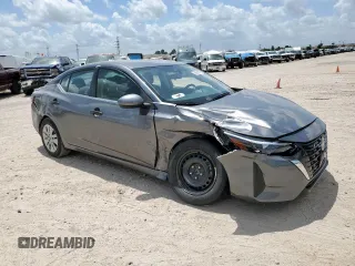 2024 Nissan Sentra S with VIN 3N1AB8BV9RY290847, listed as a Copart auction lot 59682875 with 28,826 mi miles and Salvage title. Bid and sale history available at DreamBid. Image 4.