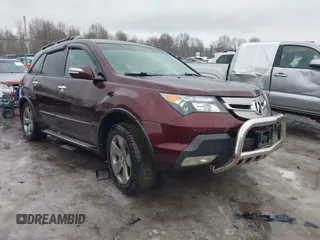2009 Acura MDX Sport/Pwr Tail Gate with VIN 2HNYD28709H504992, listed as a IAAI auction lot 41683388 with 206,747 mi miles. Bid and sale history available at carsss.com. Image 1.