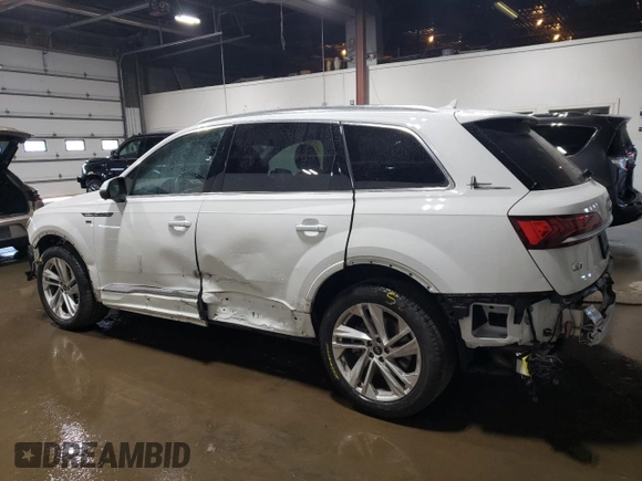 2023 Audi Q7 Premium with VIN WA1AXBF78PD001698, listed as a Copart auction lot 72674504 with 38,655 mi miles and Salvage title. Bid and sale history available at DreamBid. Image 2.