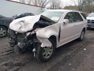 2008 Cadillac SRX AWD with VIN 1GYEE437680129213, listed as a IAAI auction lot 41493519 with 37,704 mi miles. Bid and sale history available at carsss.com. Image 2.