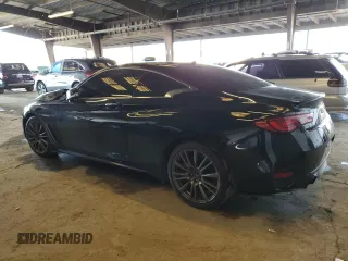 2022 Infiniti Q60 Red Sport 400 with VIN JN1FV7LKXNM660681, listed as a Copart auction lot 48709535 with 8,462 mi miles and Non repairable. Bid and sale history available at DreamBid. Image 2.