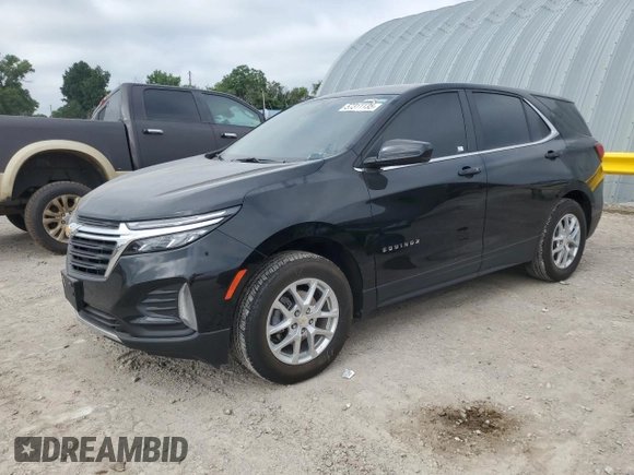 2023 Chevrolet Equinox LT with VIN 3GNAXTEG2PL106512, listed as a Copart auction lot 57311135 with 17,464 mi miles and Salvage title. Bid and sale history available at DreamBid. Image 1.