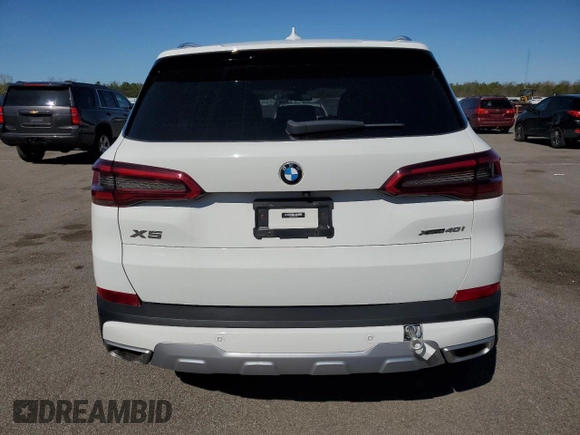 2020 BMW X5 xDrive40i with VIN 5UXCR6C09L9C13127, listed as a Copart auction lot 53941035 with 76,685 mi miles and Salvage title. Bid and sale history available at DreamBid. Image 6.