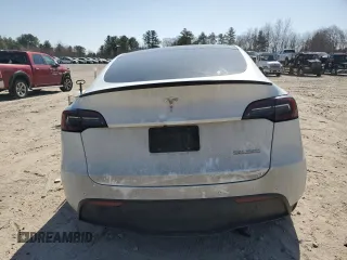 2021 Tesla Model Y Performance with VIN 5YJYGDEF9MF268006, listed as a Copart auction lot 49082695 with 69,743 mi miles and Salvage Title. Bid and sale history available at DreamBid. Image 6.