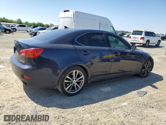 2008 Lexus IS 250 with VIN JTHBK262985068799, listed as a Copart auction lot 54976905 with 296,653 mi miles and Salvage Title. Bid and sale history available at DreamBid. Image 3.