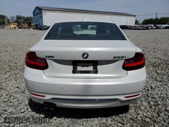 2015 BMW 2 Series 228i xDrive with VIN WBA1F7C56FVX95972, listed as a Copart auction lot 54759885 with 52,483 mi miles and Salvage Title. Bid and sale history available at carsss.com. Image 6.
