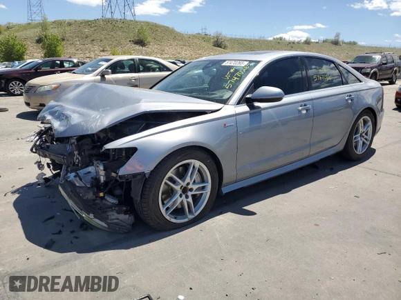 2016 Audi A6 Prestige with VIN WAUHGAFCXGN003553, listed as a Copart auction lot 57470265 with 89,026 mi miles and Salvage title. Bid and sale history available at DreamBid. Image 1.