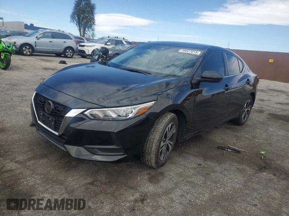 2023 Nissan Sentra SV with VIN 3N1AB8CV4PY231846, listed as a Copart auction lot 49527015 with 30,154 mi miles and Salvage Title. Bid and sale history available at carsss.com. Image 1.